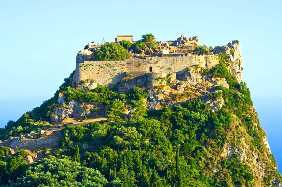 angelokastro fortress corfu island