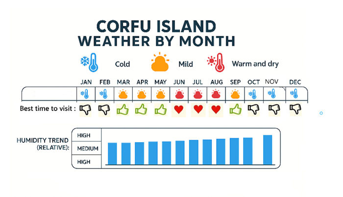 corfu greece weather