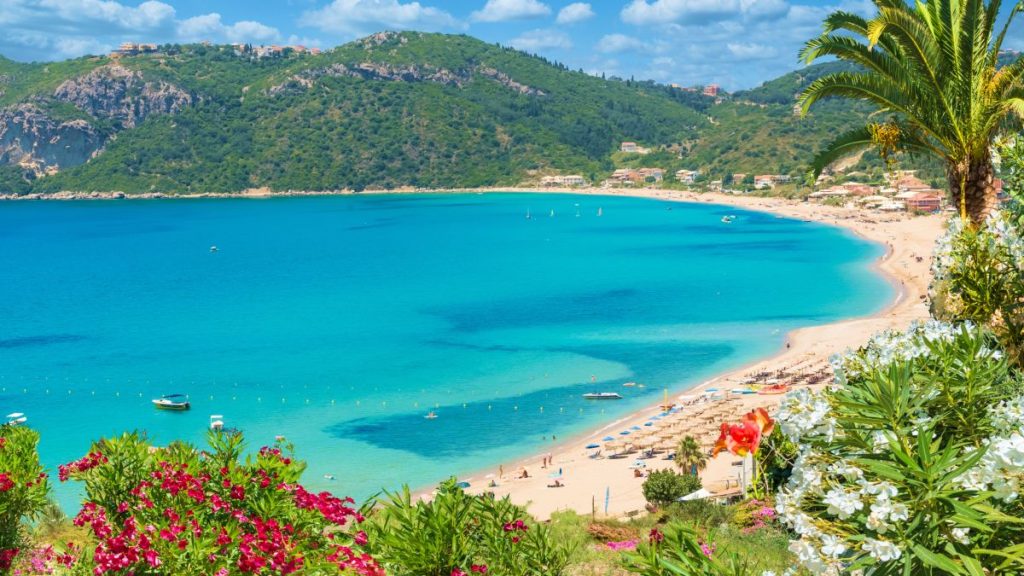 Agios Georgios sandy beach, pagon corfu