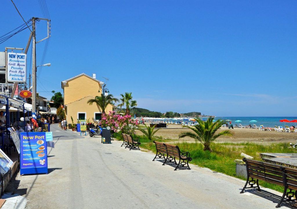Roda Beach in Corfu, Greece