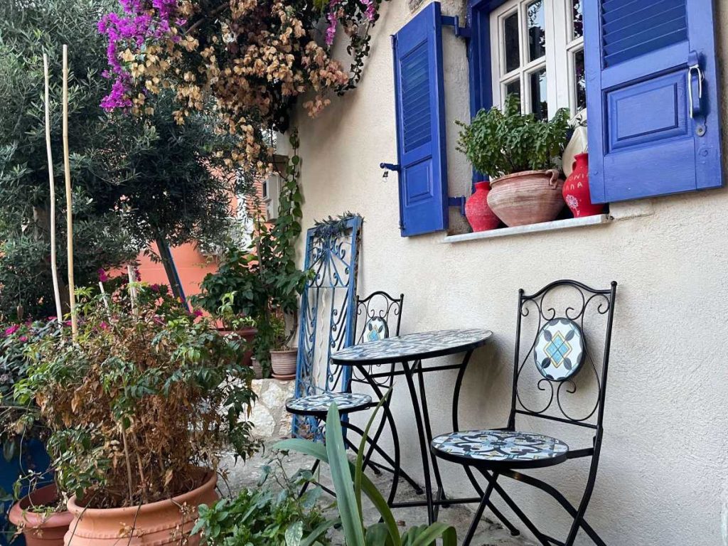 Afionas alleys corfu greece
