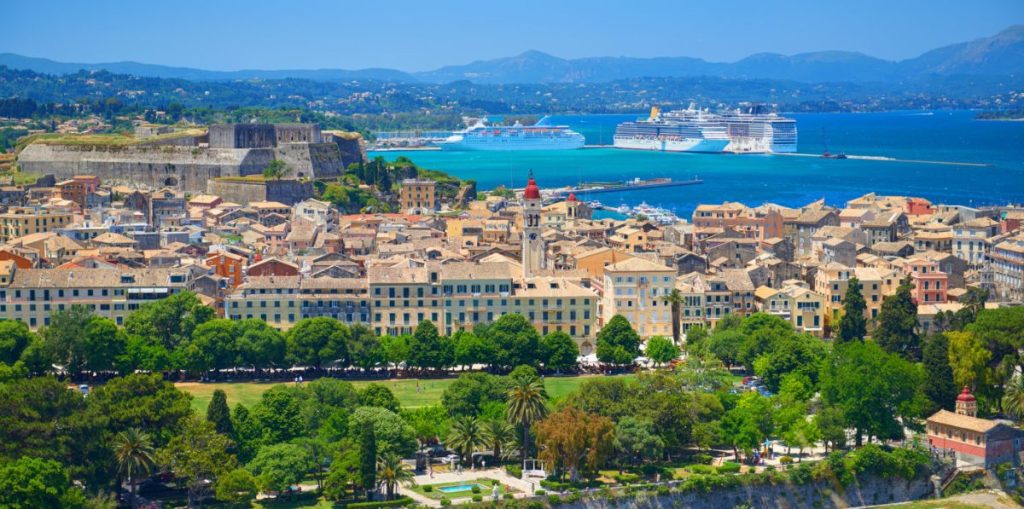 Corfu town greece