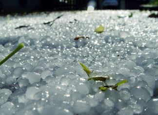 Hail storm in Corfu