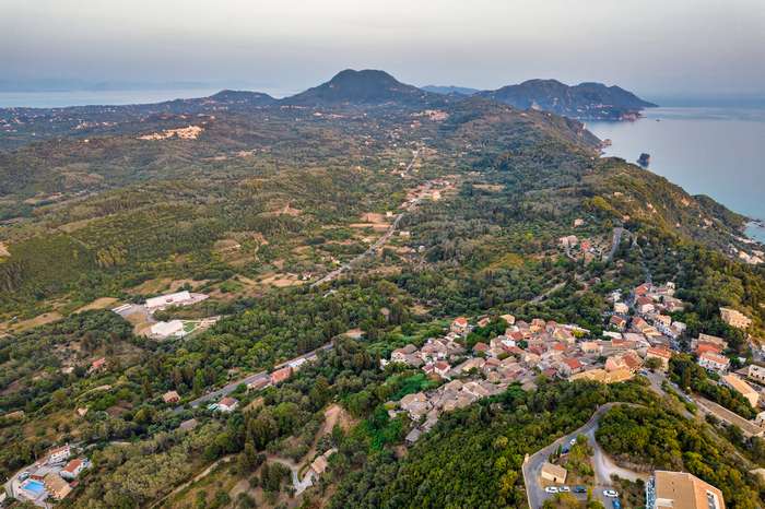 pelekas corfu greece