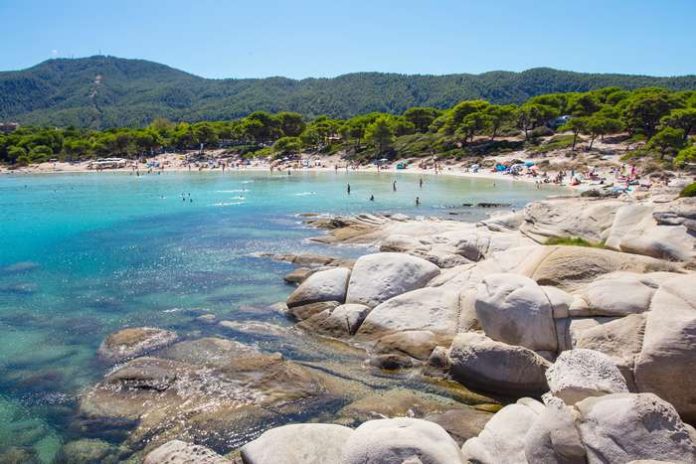 Vourvourou beach, Chalkidiki, Greece