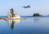 Corfu Airport Now 5th Busiest in Greece Passenger plane approaches Corfu airport during summer in Grecce Island of Corfu (Kerkyra) CFU