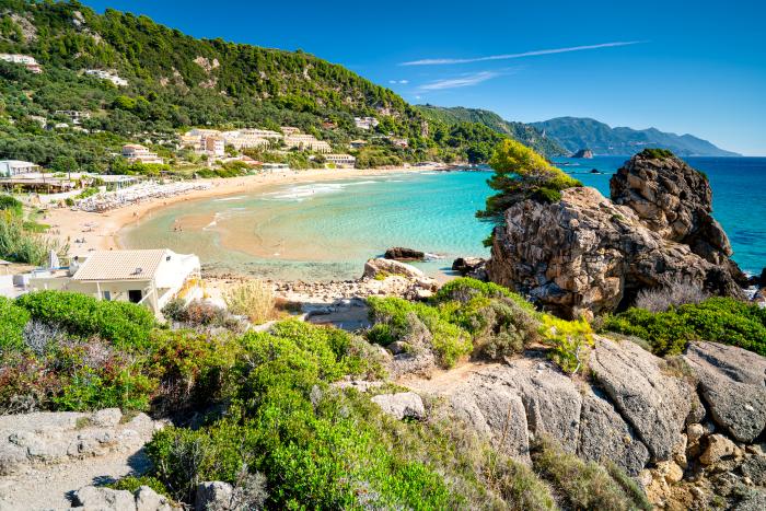 kontogialos beach, corfu
