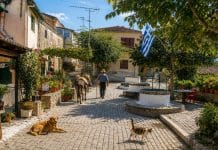 kouramades village corfu greece