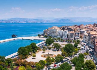 Living in Corfu Greece with views of Corfu Town and the sea