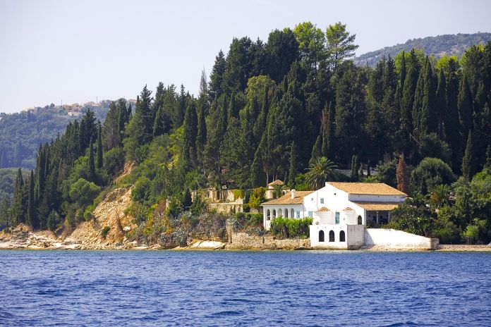 Villa by the sea, Kalami, Corfu, Greece