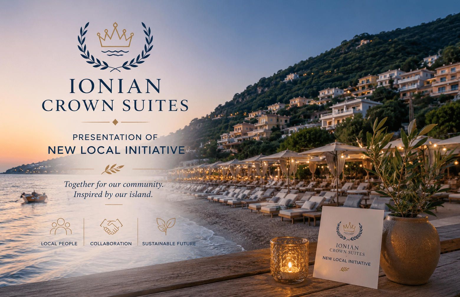 Ionian Crown Suites in Barbati. Focusing on Corfu and the local community