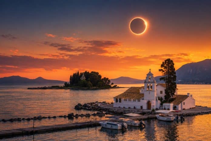 solar eclipse corfu 2026