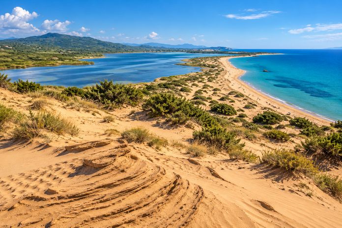 lake-korission-sand-dunes-corfu