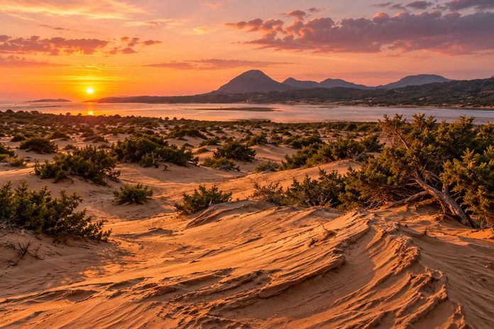 lake-korission-sand-dunes-sunset-corfu